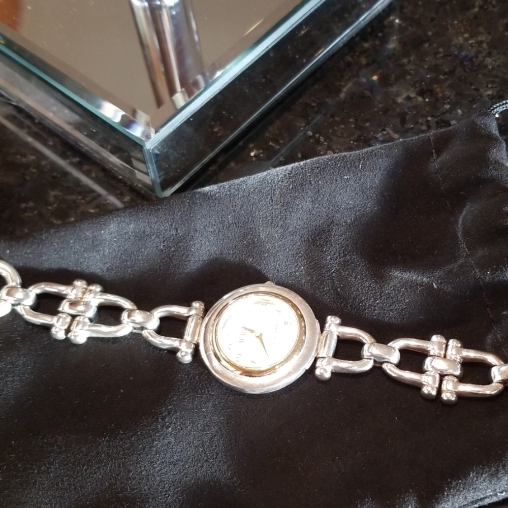 Sterling Silver/14kt yellow Ecclessi Vintage Watch